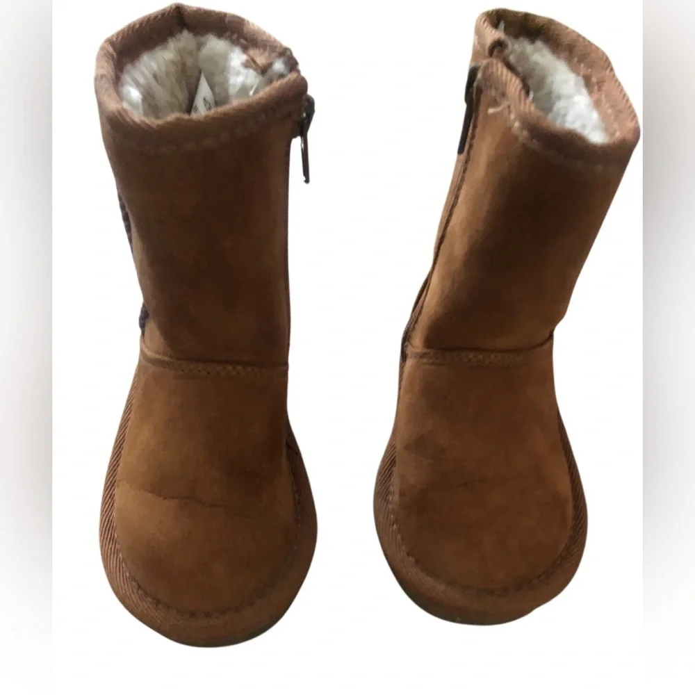 👶 Harper Canyon Brown Boots with Suede Exterior